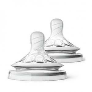 Philips Avent,  Natural-Sauger 2er-Set, Transparent, Ab 3 Mon.