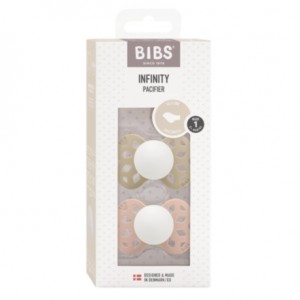 BIBS Infinity Night 2er-Set, Gr. 2 (6+ Mon.), Anatomisch - Silikon