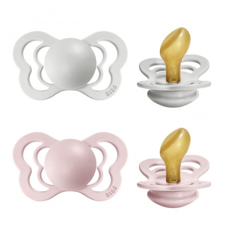 BIBS Couture - 2 stuks, Maat 2 (6+ m), Orthodontisch - Latex, BIBS Couture - 2 stuks, Maat 2 (6+ m), Orthodontisch - Latex,