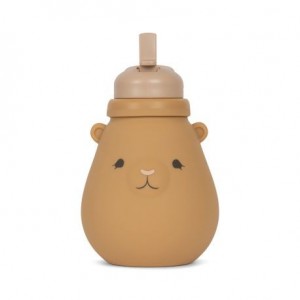 Konges Sløjd, Bouteille - gourde en silicone, Almond