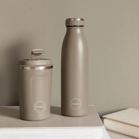 Aya&Ida,  Drinkfles, Drinkfles met deksel, 500 ml, Driftwood