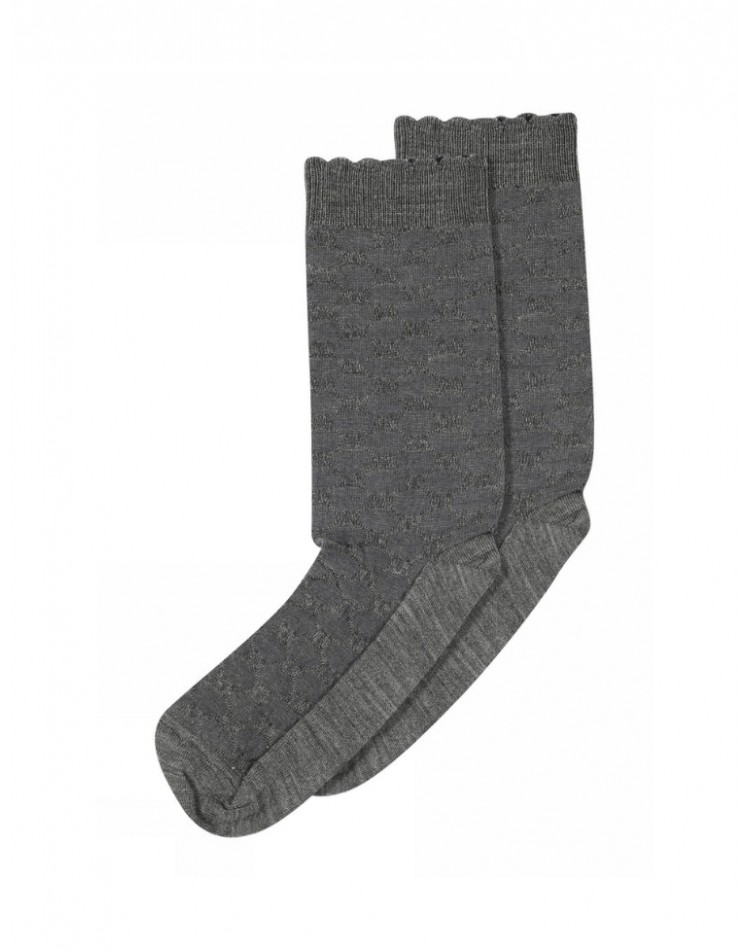 MP Socks, gedessineerde dames sokken in wol/zijde mix MP Socks, gedessineerde dames sokken in wol/zijde mix