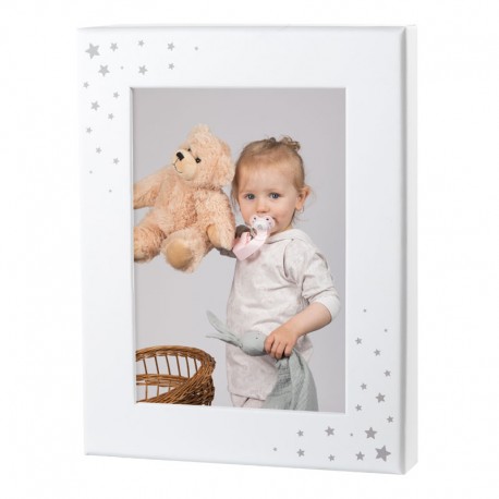 Couverts avec Nom, Acier inoxydable sans motif, Cadre photo inclus