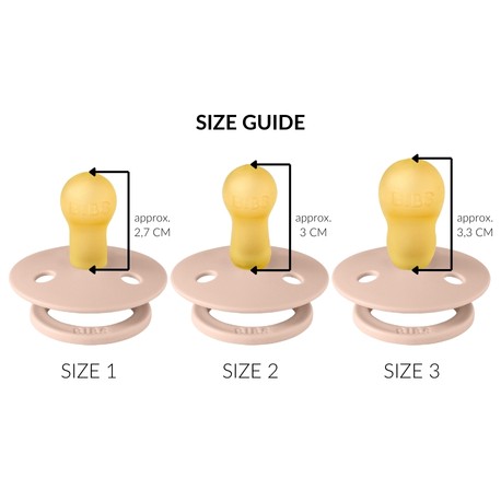BIBS Colour, Maat 2 (6+ maanden), Rond - Latex, Speen met naam, 8-pack