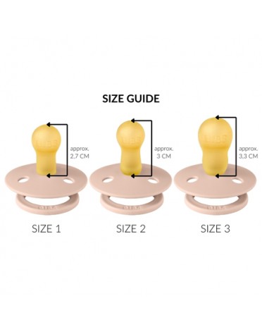 BIBS Colour, Maat 2 (6+ maanden), Rond - Latex, Speen met naam, 8-pack