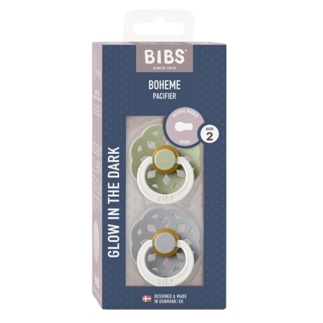 BIBS Boheme - 2er Set, Gr. 2 (6+ Mon.), Rund - Latex BIBS Boheme - 2er Set, Gr. 2 (6+ Mon.), Rund - Latex
