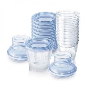 Philips Avent, Bæger til opbevaring af modermælk, 5 stk. med låg