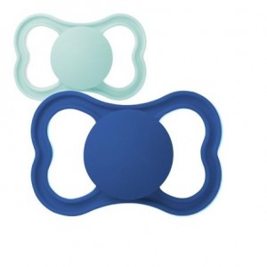 BIBS Supreme, Str. 1 (0-6 mdr.), Symmetrisk - Silikone, Sutter med navn