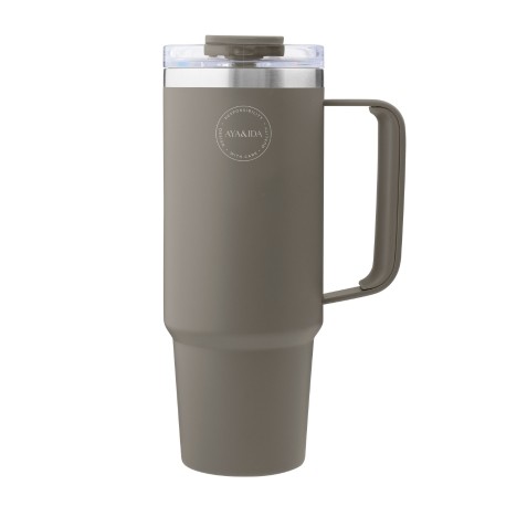 AYA&IDA, Termosmuki pillillä, To-go Cup, 885 ml, Driftwood AYA&IDA, Termosmuki pillillä, To-go Cup, 885 ml, Driftwood