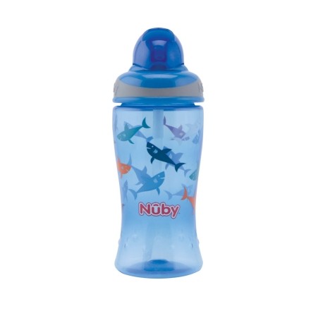 Nüby, bouteille Flip-it, 12+ mois, Blue Nüby, bouteille Flip-it, 12+ mois, Blue