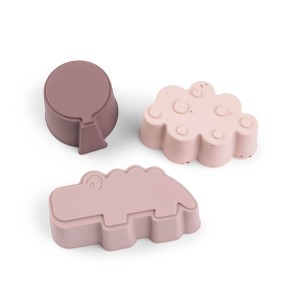 Done by Deer, Moules en silicone – 3 pcs Happy Clouds