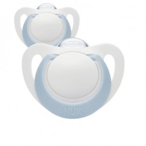 NUK Star,  Maat 0 ( 0-2 maanden), Anatomisch - Silicone