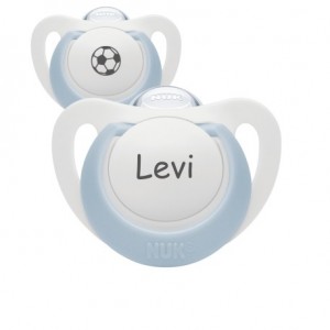 NUK Star,  Maat 0 ( 0-2 maanden), Anatomisch - Silicone, Speen met naam