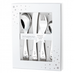 Byhappyme, Kinderbestek met naam, Magic, Roestvrij staal, Cadeau-idee