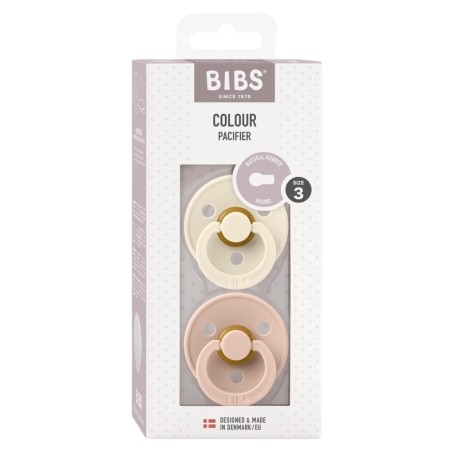 BIBS Colour - 2 stuks, Maat 3 (18+ maanden), Rond - Latex, BIBS Colour - 2 stuks, Maat 3 (18+ maanden), Rond - Latex,