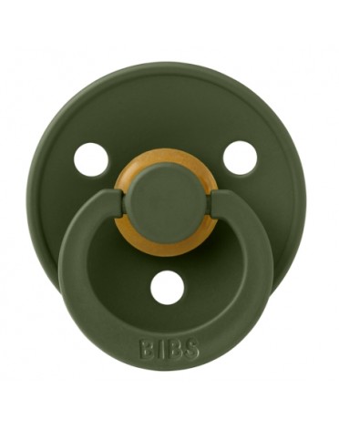 BIBS Colour, Maat 2 (6+ maanden), Rond - Latex, Speen met naam , 5-pack