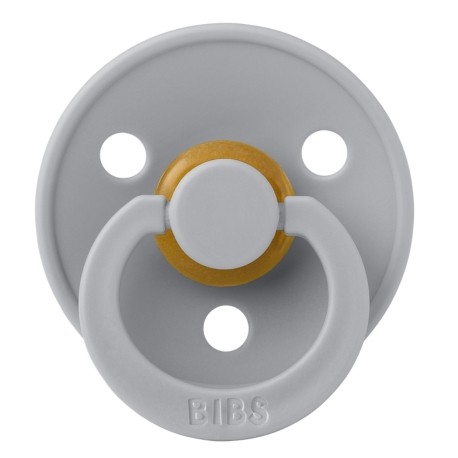 BIBS Colour, Maat 2 (6+ maanden), Rond - Latex, Speen met naam, 8-pack
