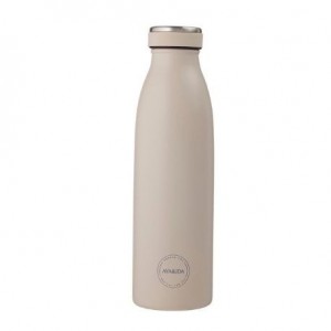 Aya&Ida,  Drinking Bottle, Drikkeflaske med lokk, 500 ml, Cream Beige