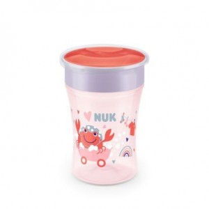 NUK  Magic Cup - kopp, Drikkekopp, Lyserød, 8m+