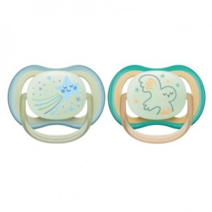 Philips Avent Ultra Air Night, Str. 1 (0-6 md.), Symmetrisk - Silikone