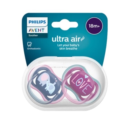 PHILIPS AVENT Ultra Air, Str. 3 (18+ md.), Symmetrisk - Silikon