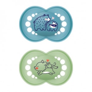 MAM Original 2-pack, Str. 2 (6-16 mdr.), Symmetrisk - Lateks