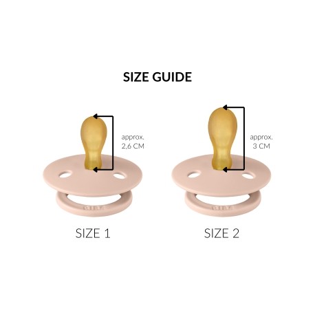 BIBS Colour Night Glow 2-pack,  Storlek 1 (0-6mån), Symmetrisk - Latex