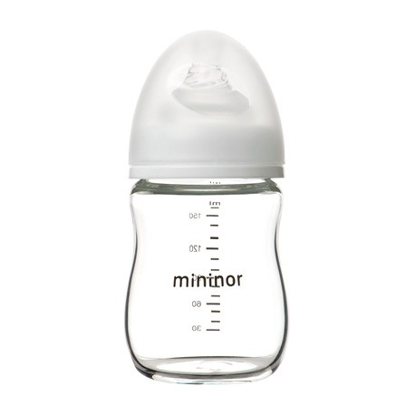 Mininor, Glass baby bottle, 160 ml Mininor, Glass baby bottle, 160 ml