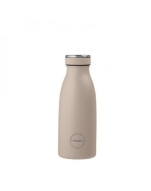 Aya&Ida,  Drinking Bottle, Water Bottle with lid, 350 ml, Cream Beige
