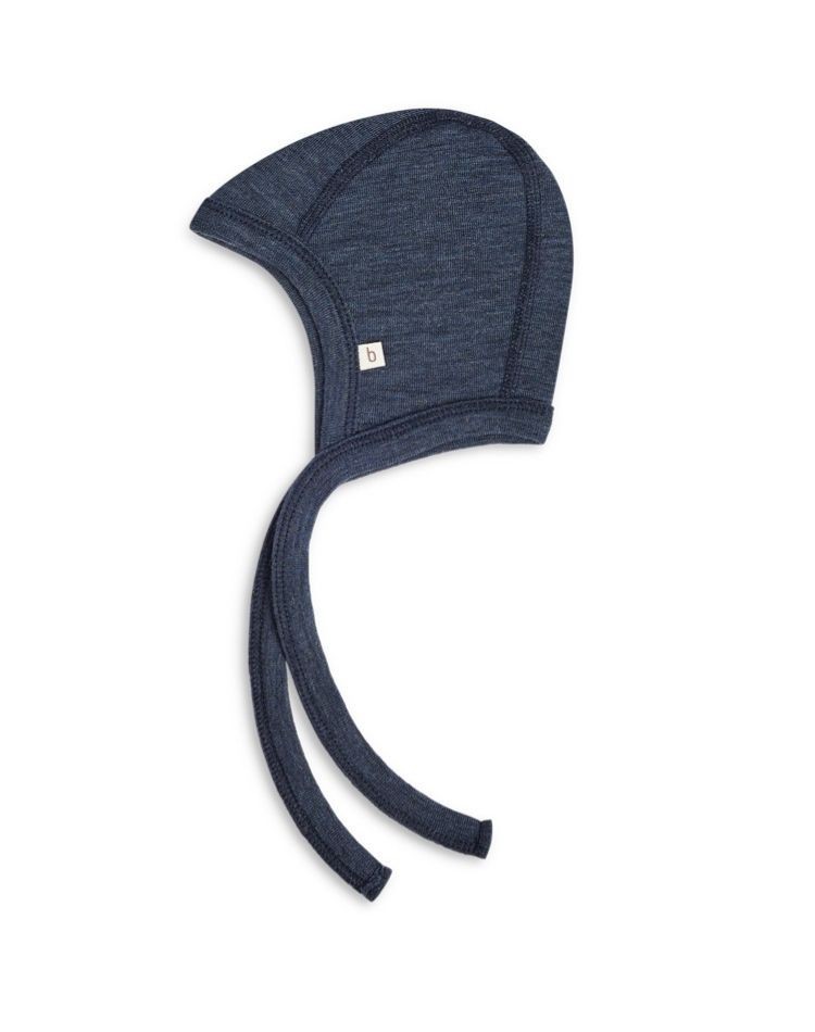 Baby helmet with string in 100% organic merino wool, Thick quality - 2 layer of fabric Baby helmet with string in 100% organic merino wool, Thick quality - 2 layer of fabric